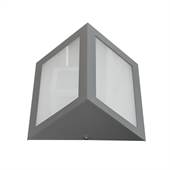 Arandela Titânio Triangular Pequeno 1X60W E27 FL1570 Fábrica da Luz