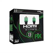Cabo HDMI 15 Metros 2.0 4K 3D Ultra Hd 181520 - Pix